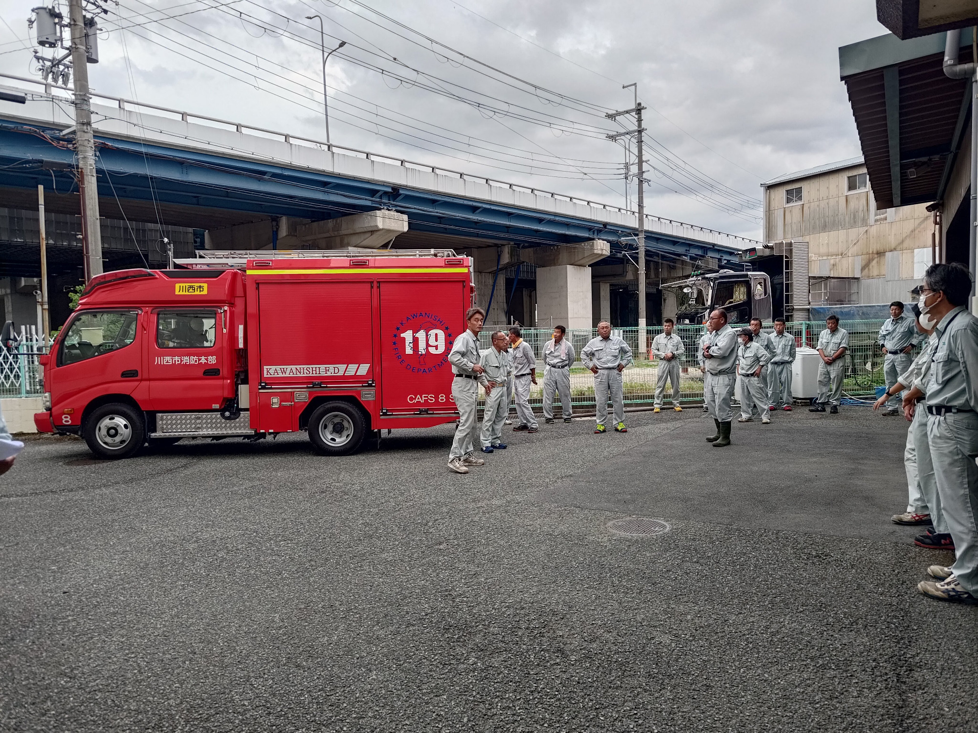 写真：防災訓練